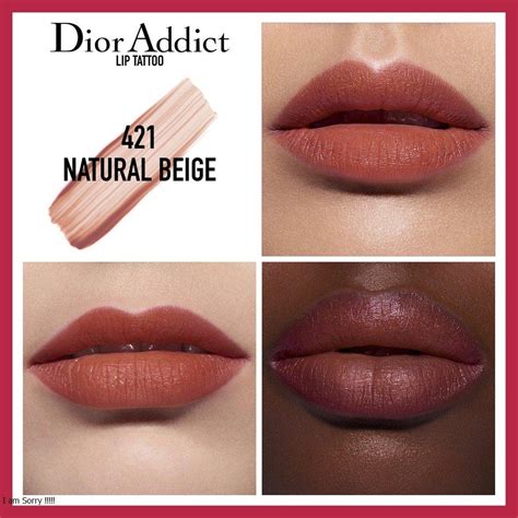 dior lip tattoo shades|dior lip tattoo 421.